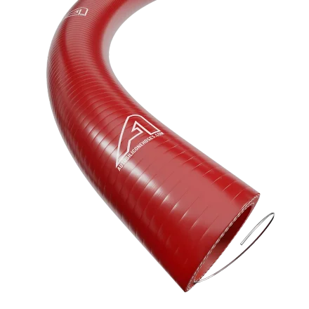 3. شیلنگ سیلیکونی فنردار (سیم‌دار)