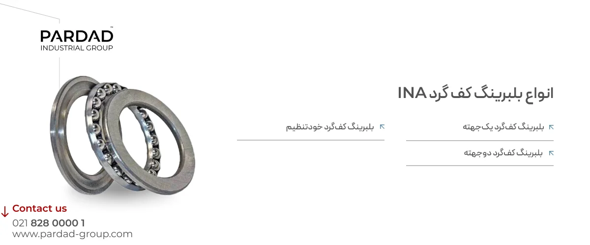 انواع بلبرینگ کف گرد INA انواع بلبرینگ کف گرد INA